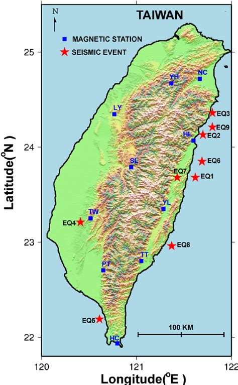 地勢圖|台灣等高線圖 Taiwan Contour Map